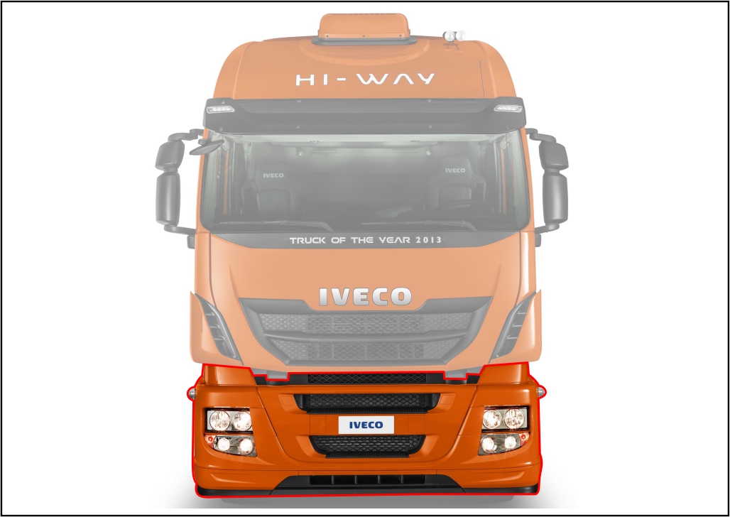 Parachoque Iveco Stralis Hi Way Produtos Universal Distribuidora